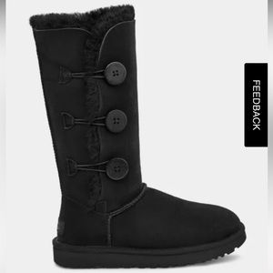 New Black UGG Bailey Button Triplet II Boots